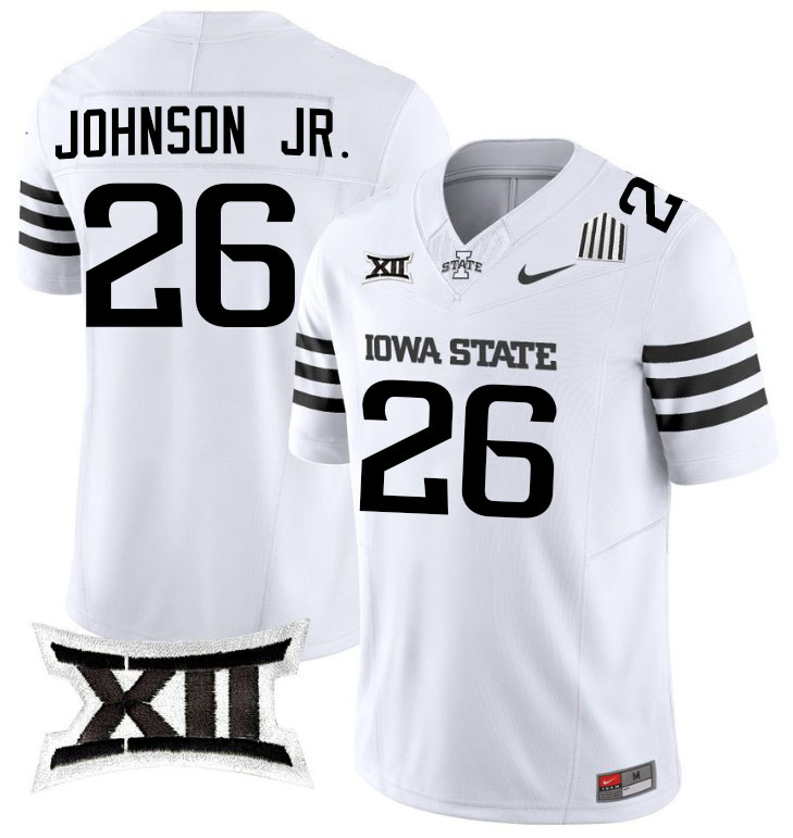 Anthony Johnson Jr. Jersey,Iowa State Cyclones #26 Anthony Johnson Jr. College Jersey Youth-2024 White